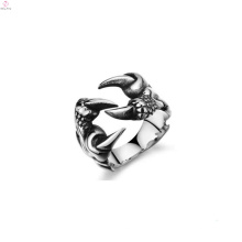 Venda quente pata anel de jóias, anel de aço inoxidável feito sob encomenda